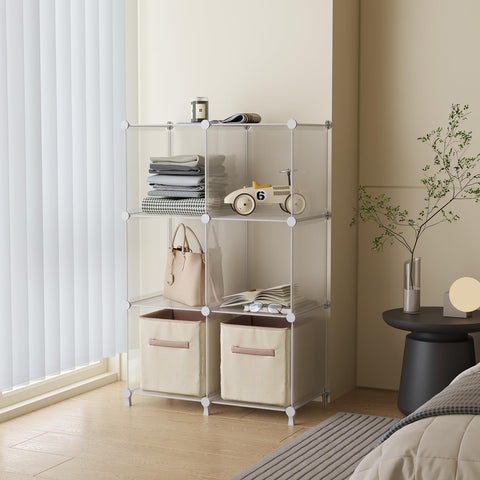 AWTATOS lightweight plastic closet organizer offers portable storage you can relocate.