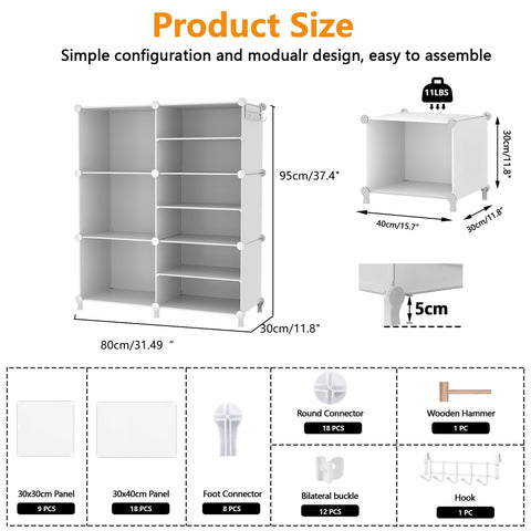 AWTATOS multi-use storage for clothes, toys, books, and craft supplies