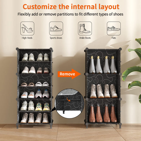 AWTATOS PP plastic shoe storage durable, waterproof panels for easy cleaning