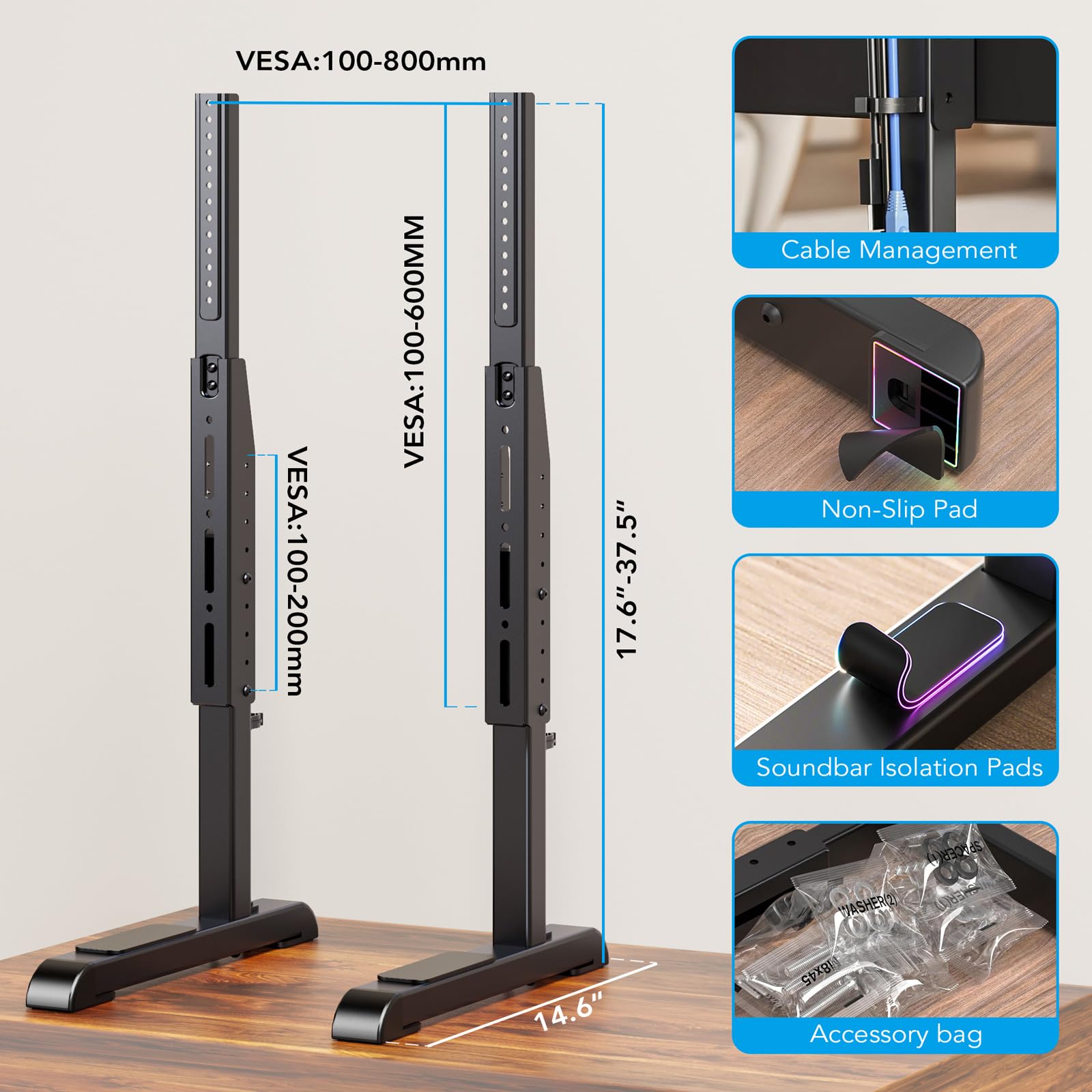AX WABER hardware kit included for quick, tool-assisted installation