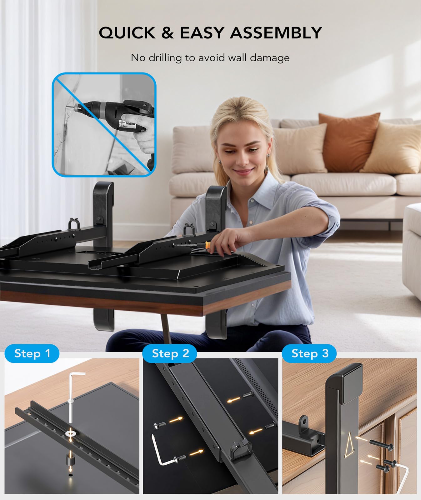 AX WABER installation kit enables quick tabletop setup