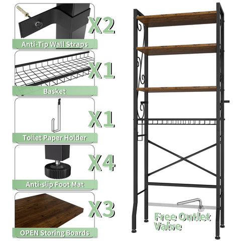 Axdtvoz basket included for hidden storage of essentials.