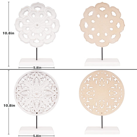 AXEARTE distressed white finish adds warm shabby chic style to cabinets.