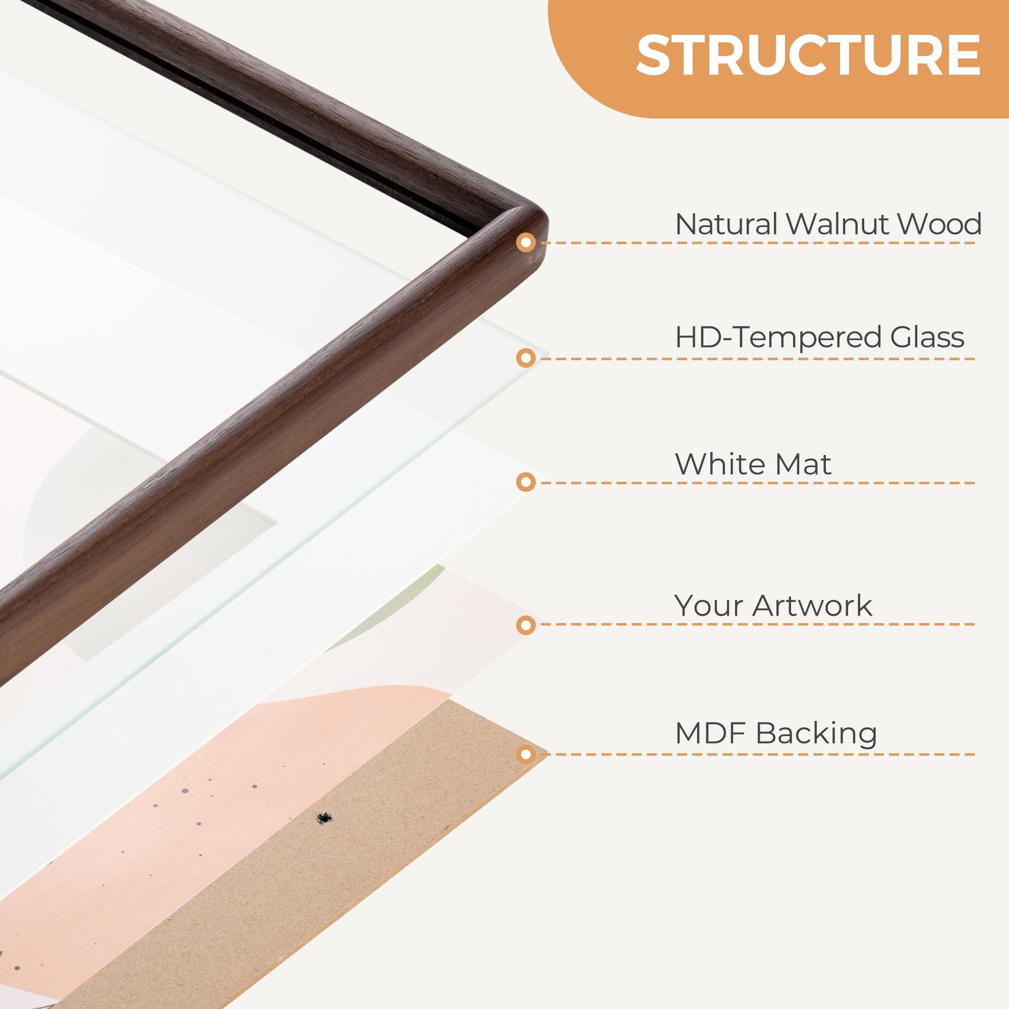 Axeman mortise and tenon frame construction ensures sturdy long-term use