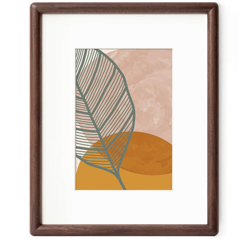 Axeman 8x10 walnut frame with rounded corners highlights natural grain