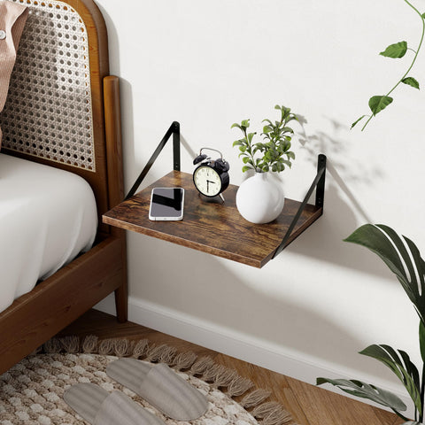 Axeman connected shelves forming a longer display along a wide wall