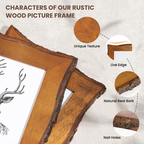 Axeman frame suited for tabletop or wall display, versatile arrangement options