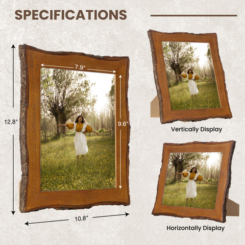 Axeman 8x10 rustic farmhouse frame enhances memory displays in living spaces