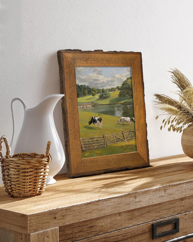 Axeman rustic 8x10 frame with tempered glass protects memories beautifully.