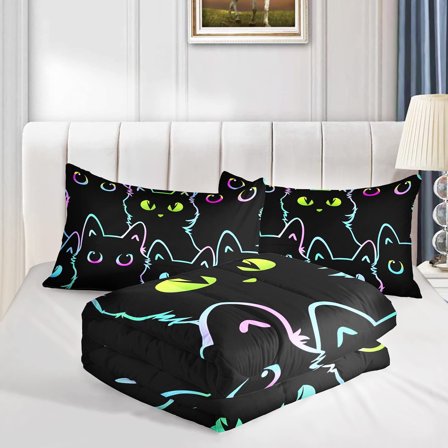 Axolotl comforter features U-shaped stitching for even loft
