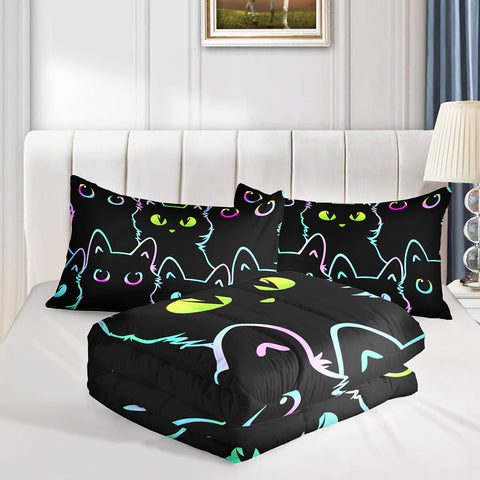Axolotl comforter features U-shaped stitching for even loft