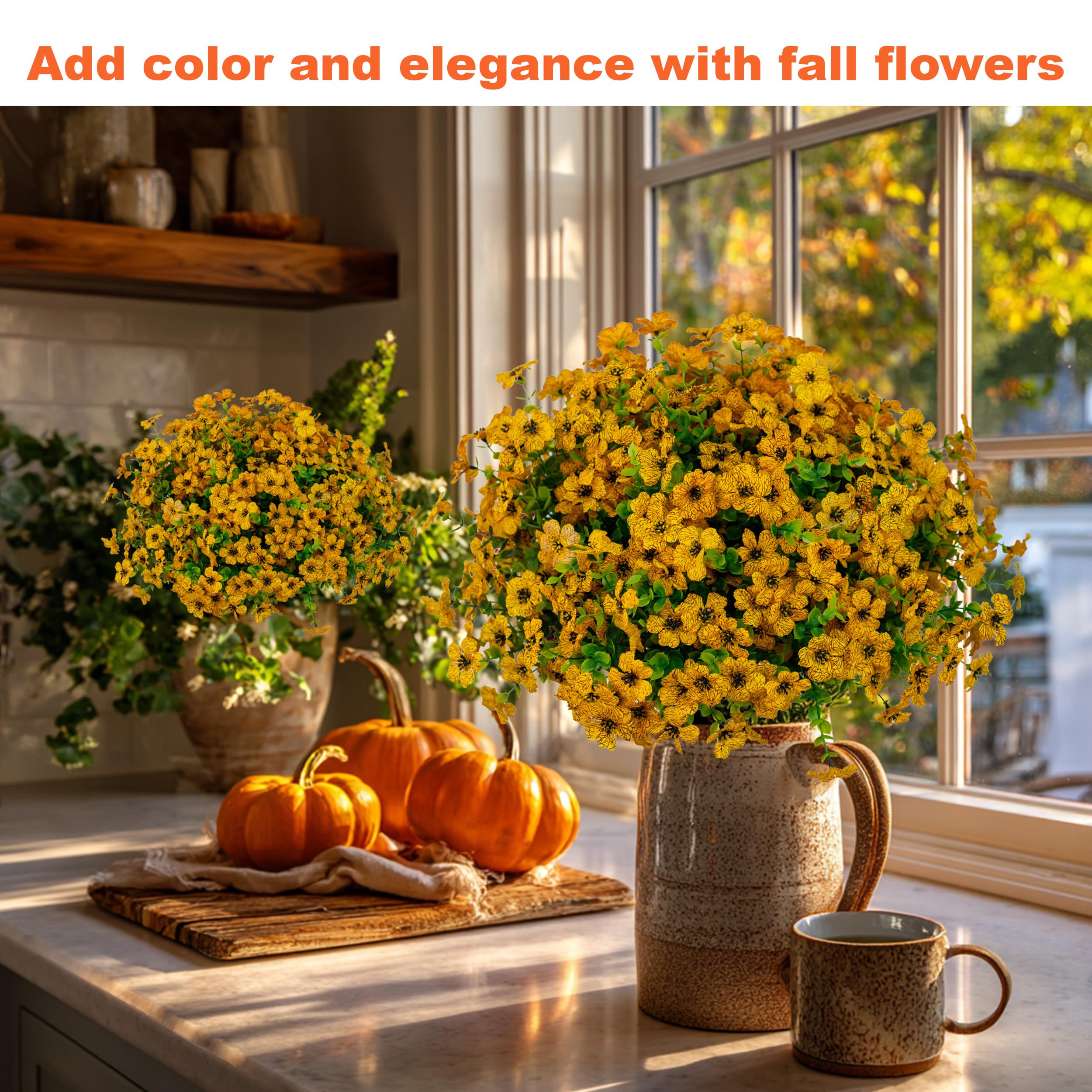 AXYLEX boxwood greenery adds lush texture to outdoor arrangements without maintenance.