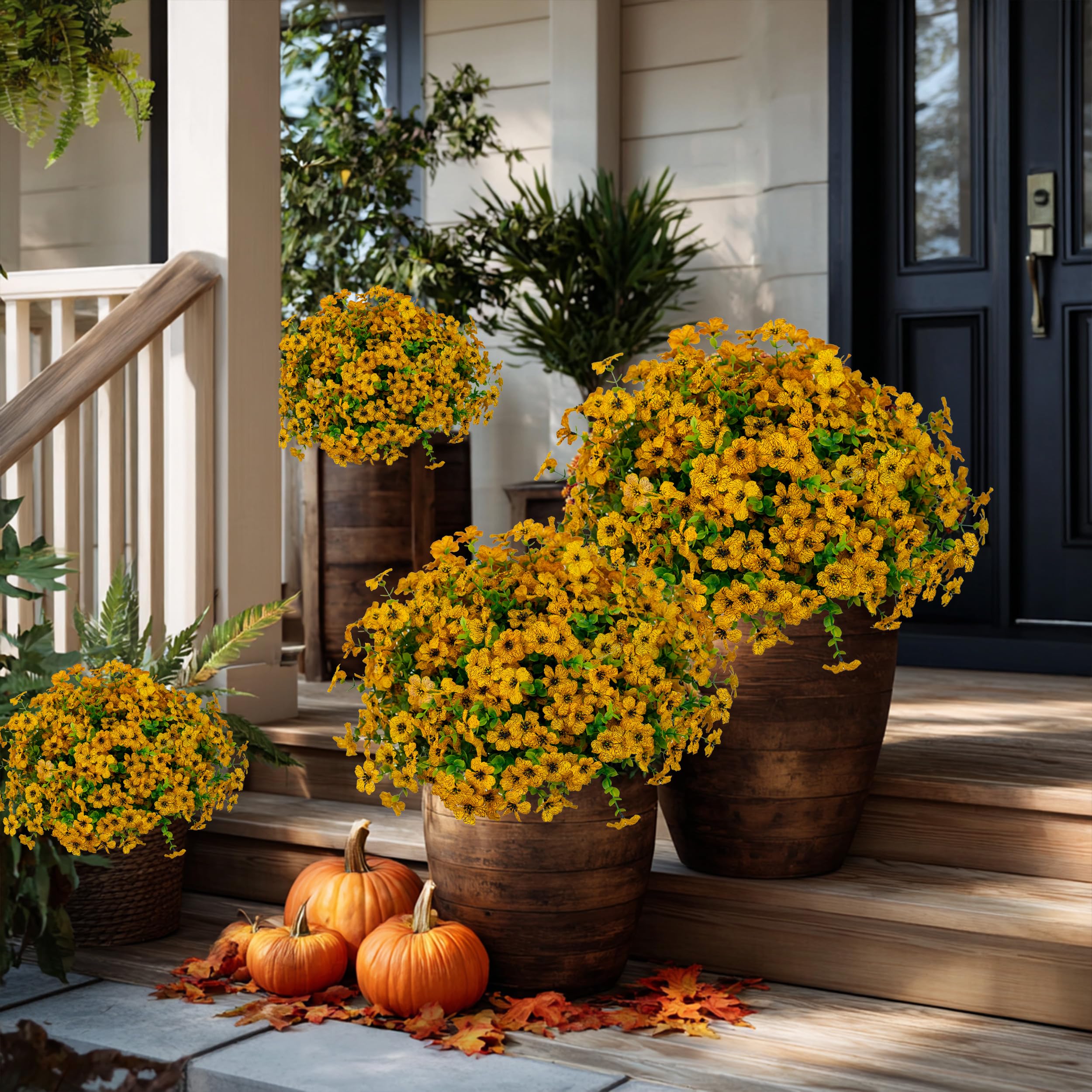 AXYLEX garden decor mums create privacy while brightening outdoor spaces.