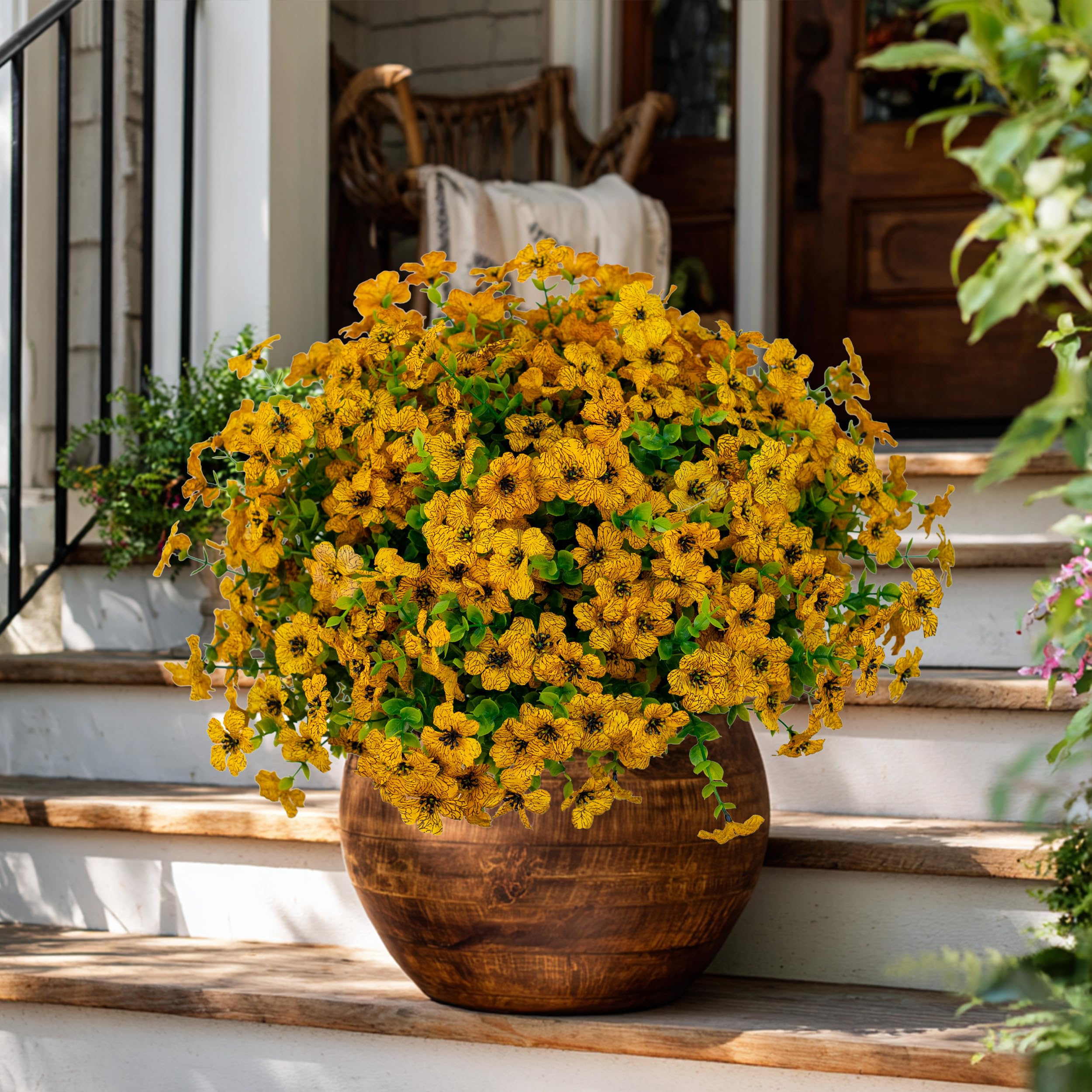 AXYLEX outdoor fake flowers help gatherings feel seasonal and inviting.