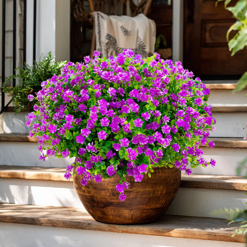 AXYLEX faux greenery decor brightens patios and gardens with realism.