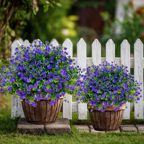 AXYLEX 14 inch outdoor faux plant bundle enhances garden ambiance