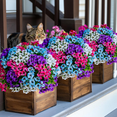 AXYLEX artificial greenery decor enhances outdoor gatherings.