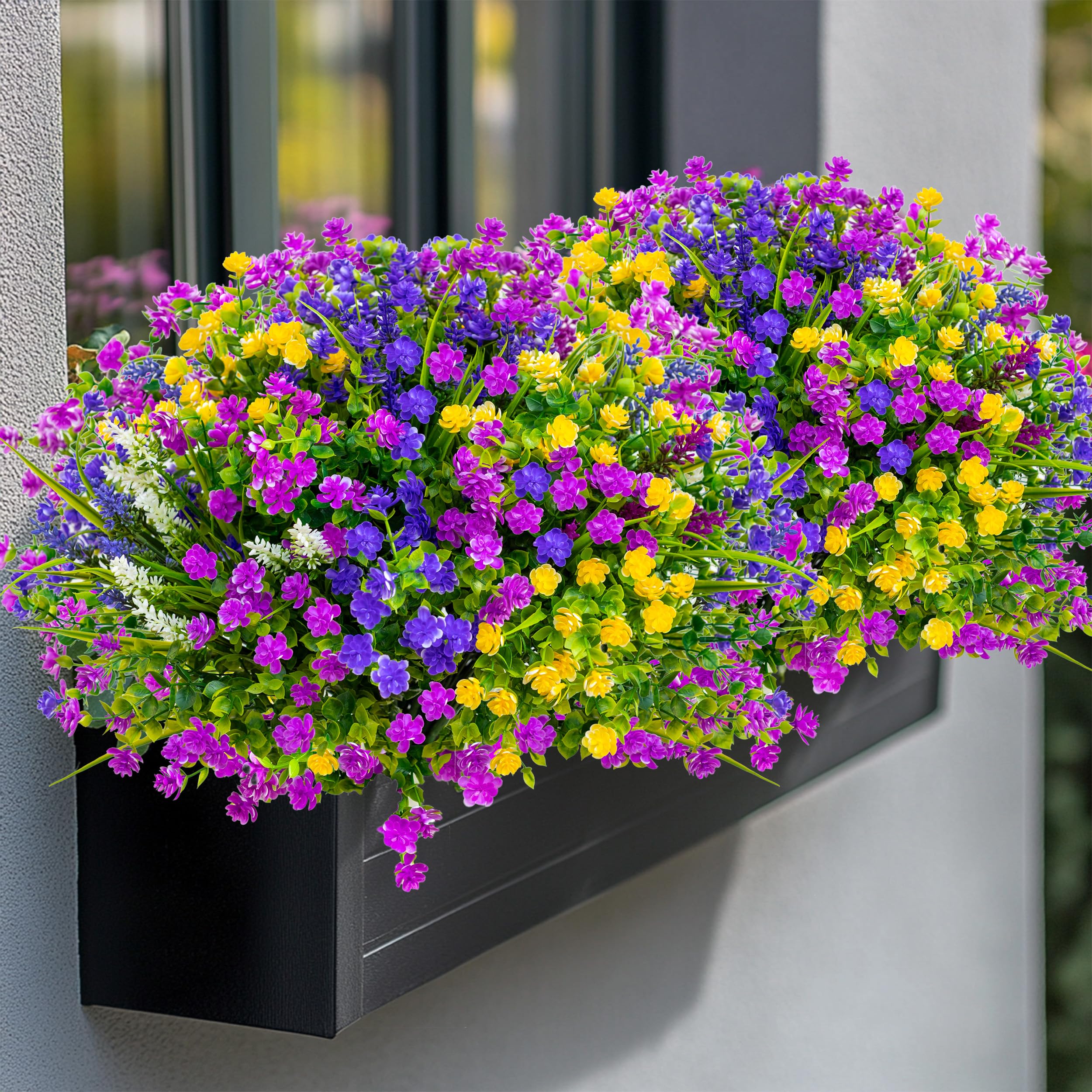 AXYLEX artificial plants stand about 14 inches tall for visible texture.