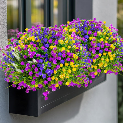 AXYLEX artificial plants stand about 14 inches tall for visible texture.