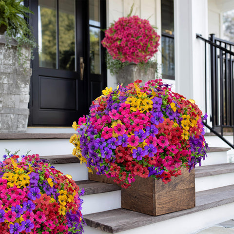 AXYLEX artificial plants for outdoor garden decor adds lush realism