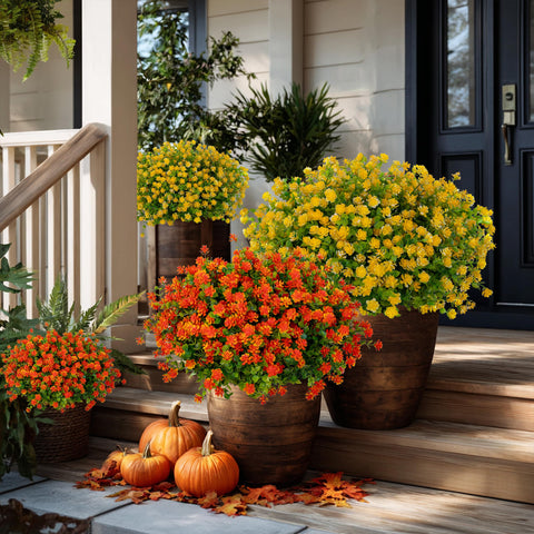 AXYLEX no-pot artificial plants set for flexible planting.