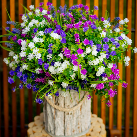 AXYLEX outdoor-safe artificial plants enhance privacy while you relax outside