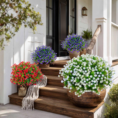 AXYLEX UV-resistant boxwood look stays vibrant in sun without fading.