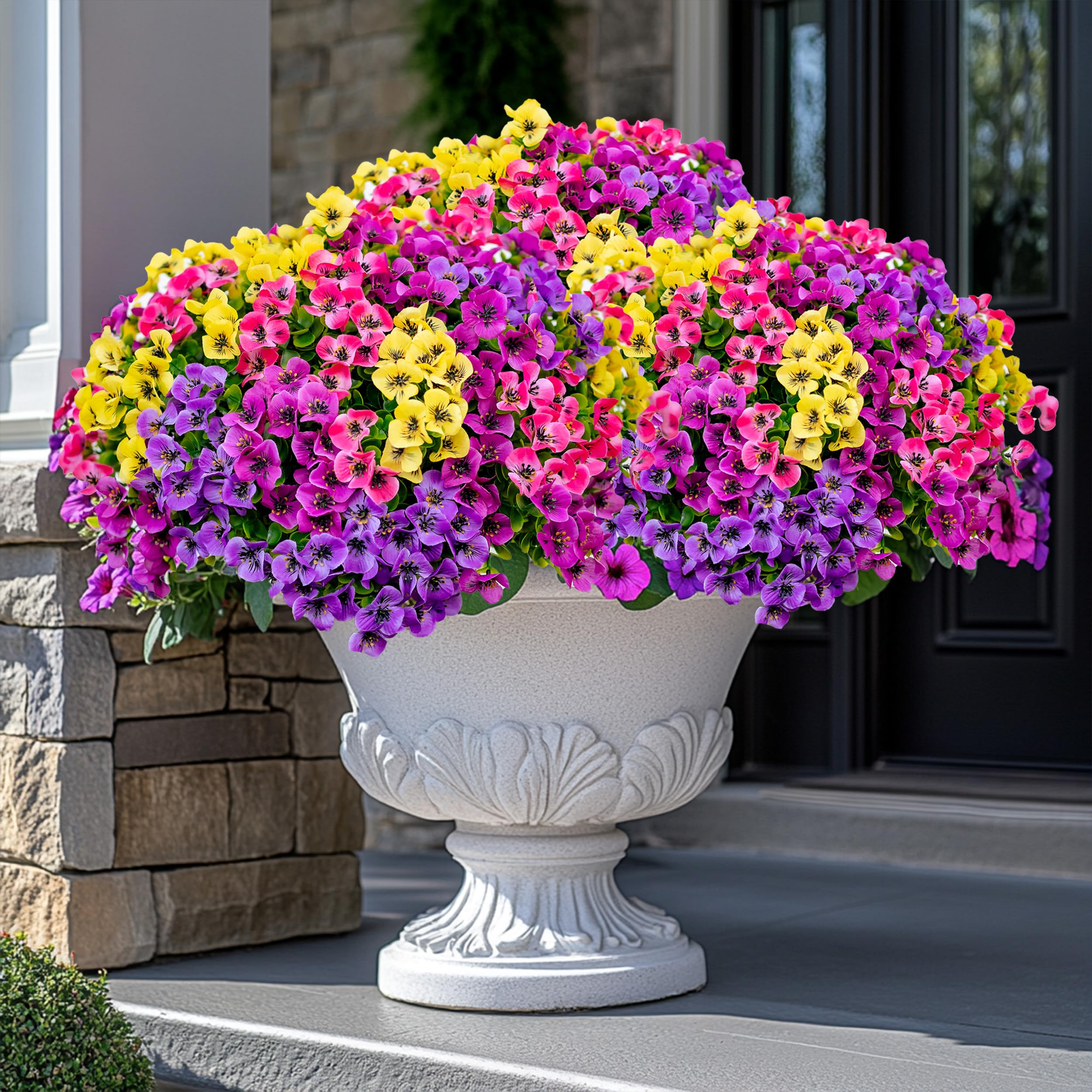 AXYLEX pansy privacy-screen adds seclusion to balconies without blocking light