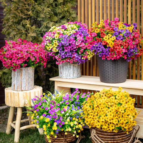 AXYLEX porch flower display brightens entryways with UV-stable color