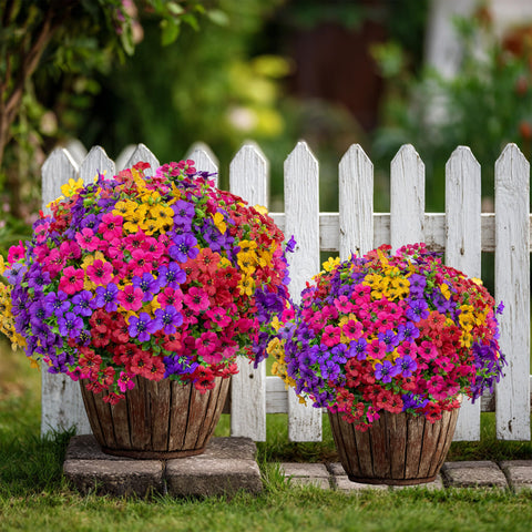 AXYLEX outdoor faux plants decor for patios and decks