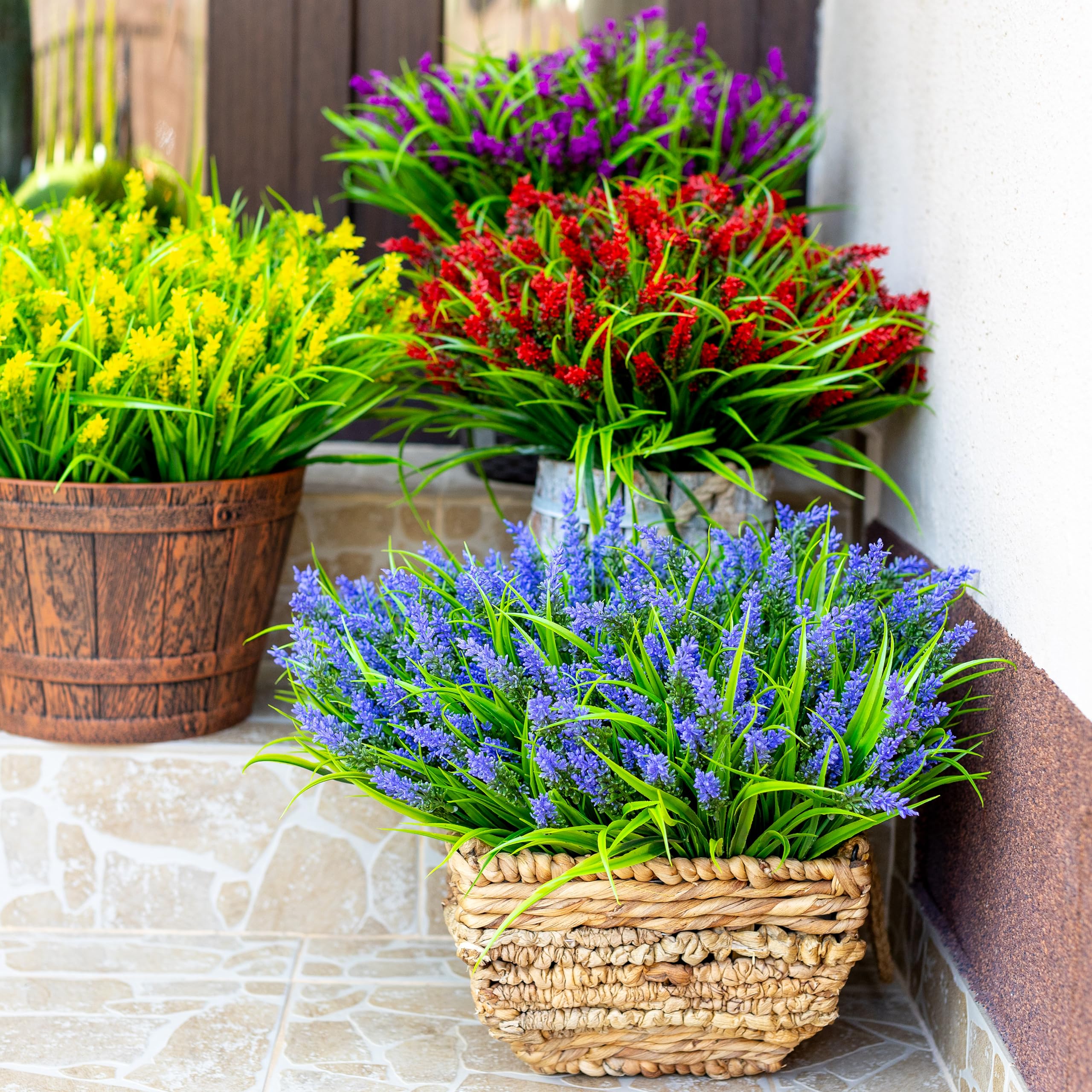 AXYLEX outdoor lavender bundles brighten balcony color