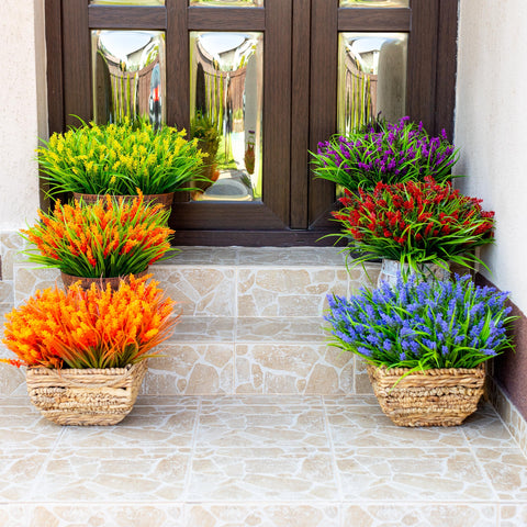 AXYLEX privacy-friendly lavender decor for windows and fences, no watering needed