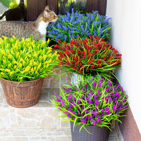 AXYLEX durable outdoor faux plants maintain spring-like color year-round