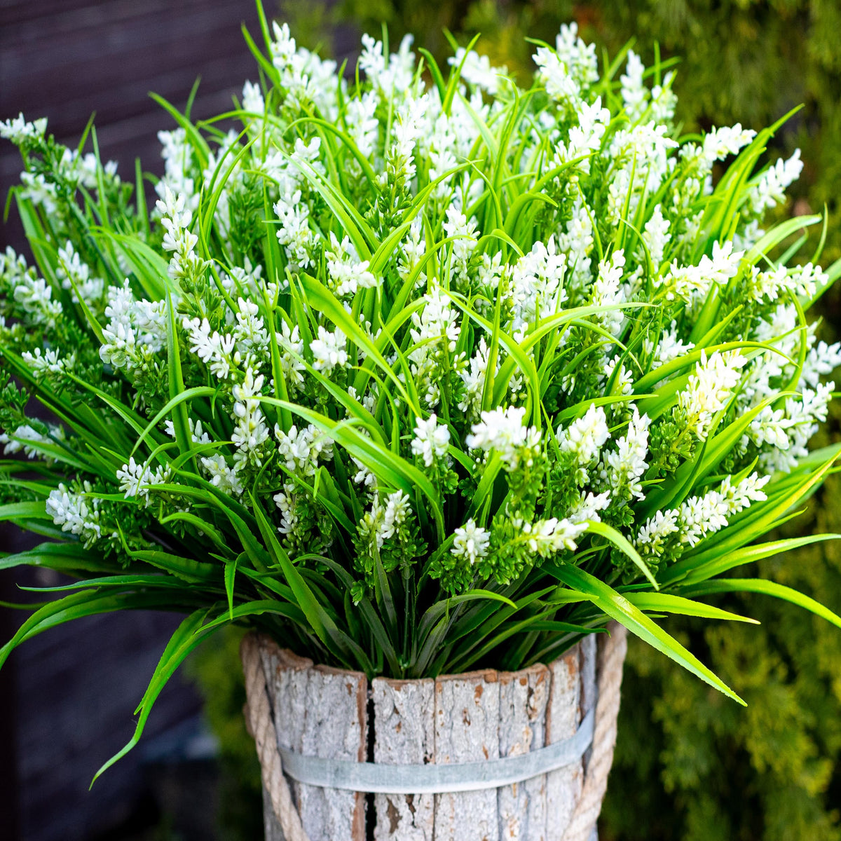 AXYLEX outdoor lavender bundles brighten exteriors with maintenance-free color.