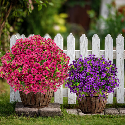 AXYLEX outdoor artificial plants provide easy privacy and visual depth