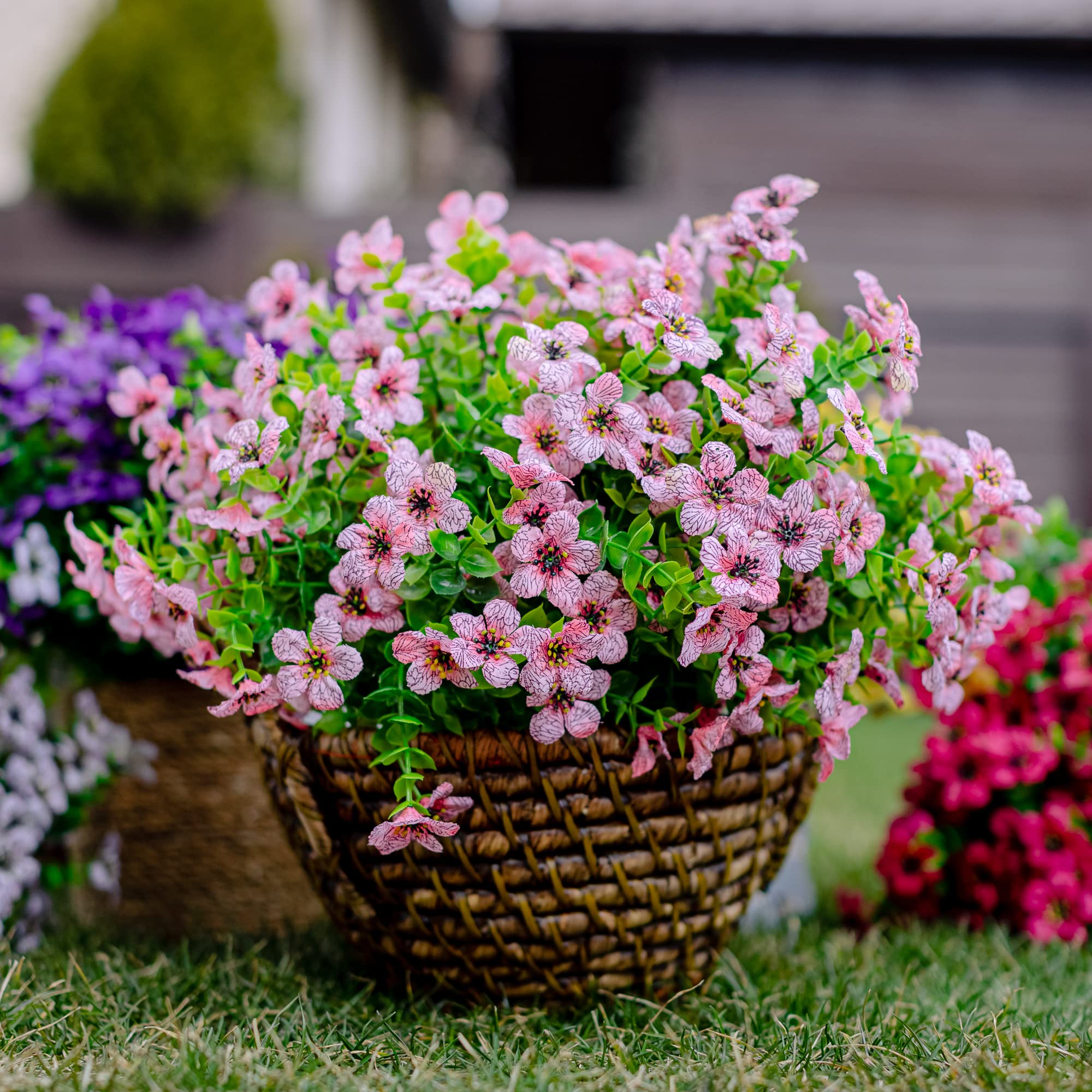 AXYLEX pink outdoor floral bundles for versatile patio styling.