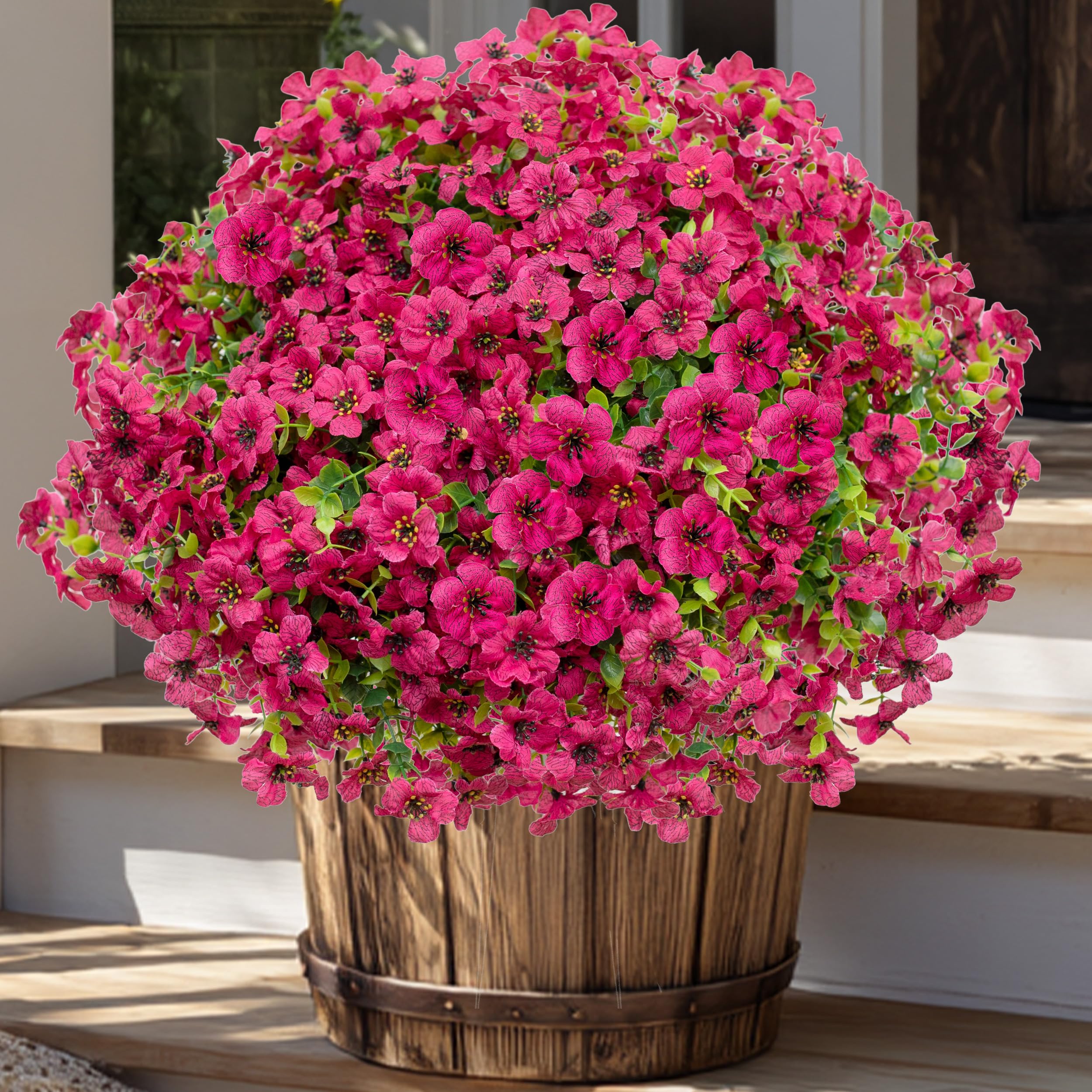 AXYLEX UV-resistant artificial plants stay vibrant in sun-exposed spaces