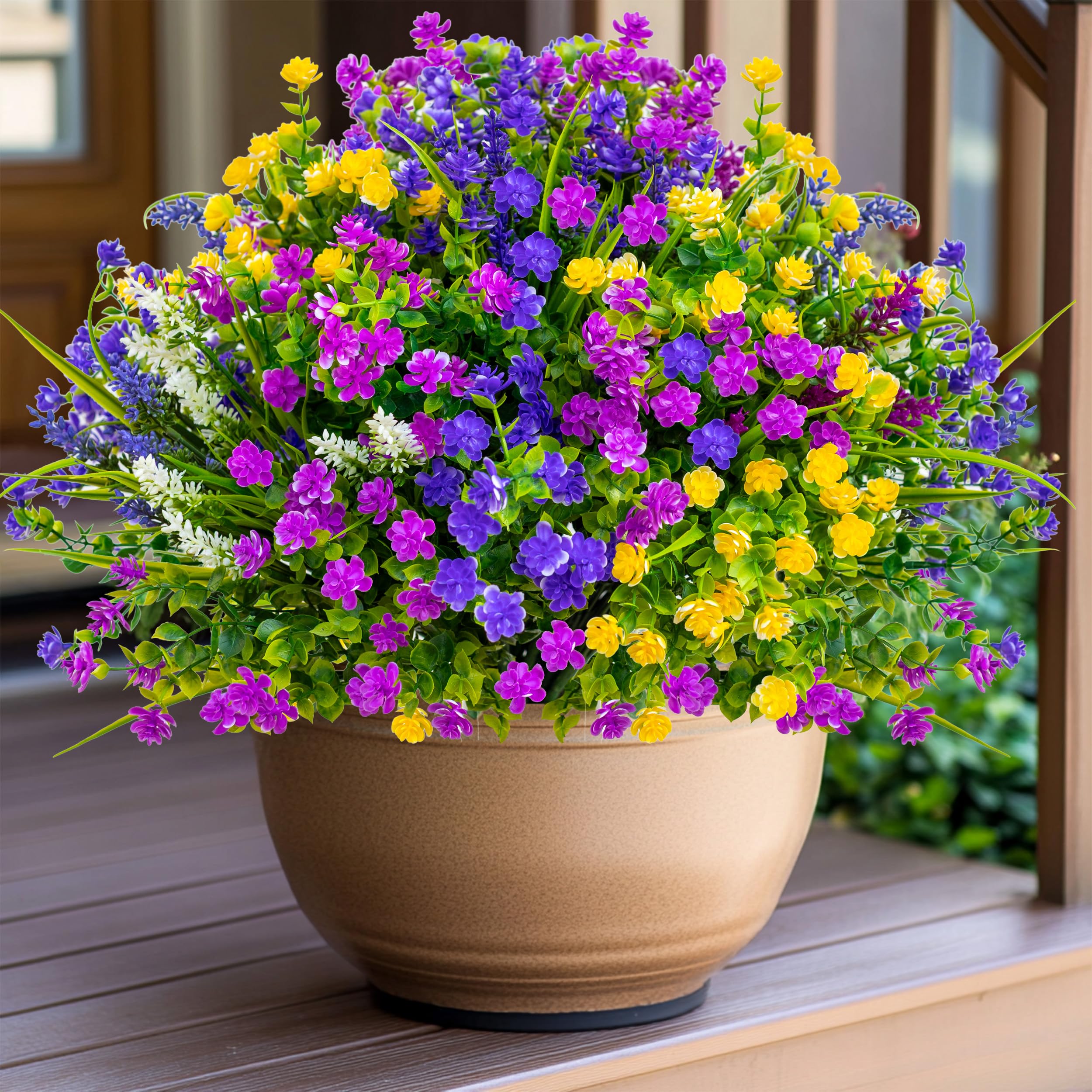 AXYLEX UV-resistant shrubs maintain vibrant color in sunlit patios.