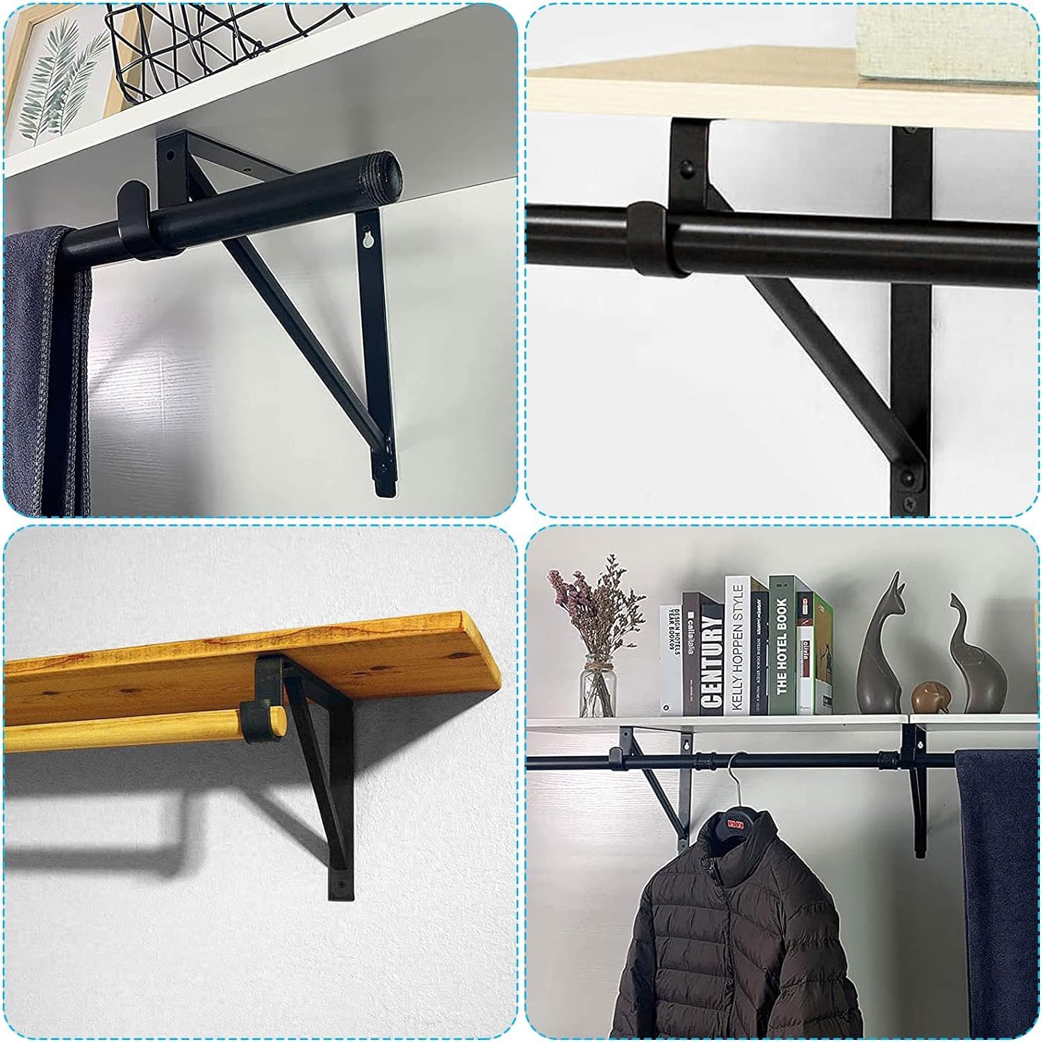 AYAYGD compact 11x11 inch bracket creates extra wall storage space.