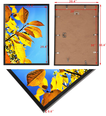 Aynoo 20x30 poster frame protects posters from dust and moisture