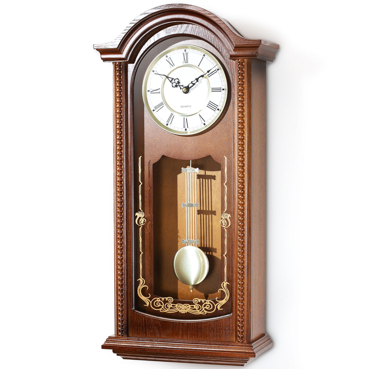 AYRELY 26in grandfather clock pendulum brings timeless elegance to living spaces.