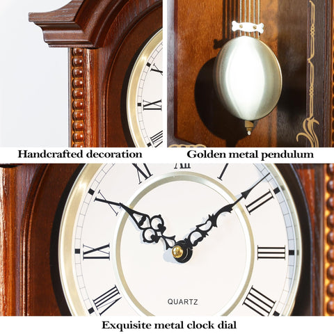 AYRELY clock with adjustable chimes suits quiet nights and lively gatherings.