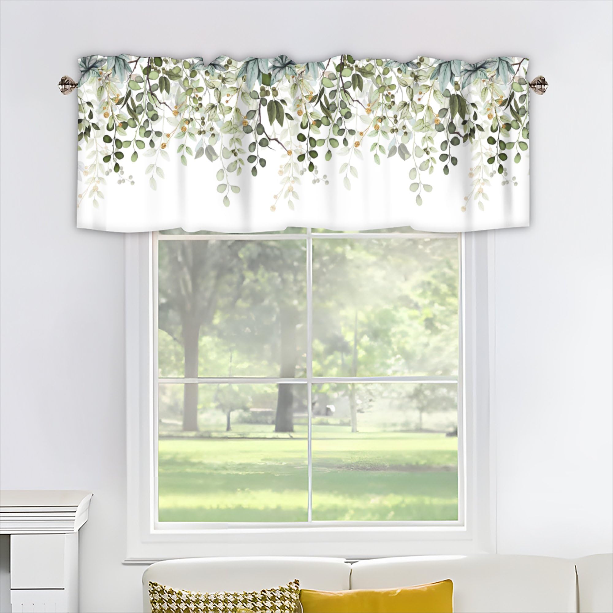 AYTTBIS valance in bathroom creates calm ambiance
