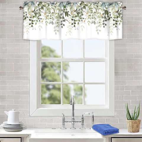 AYTTBIS valance hung on standard rod with wrinkle-free look