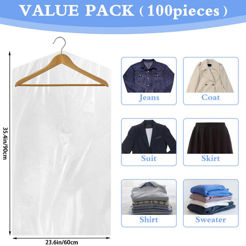 AYZTKUX clear garment bags show clothes quickly to speed your routine.
