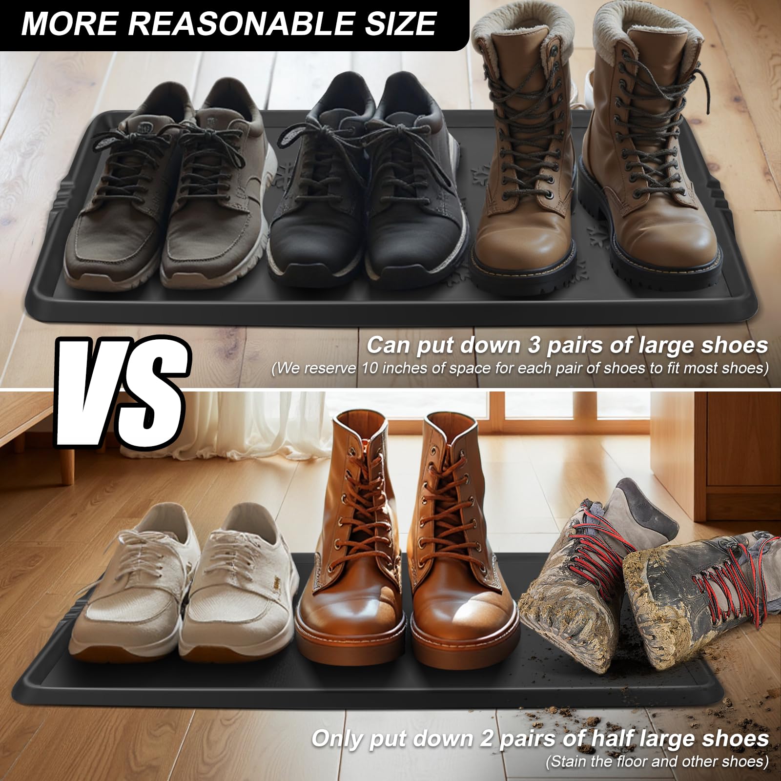 Azadx boot tray easy-to-clean surface ready for quick rinsing.