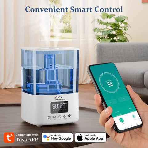 Azaeahom humidifier covers up to 40 m² for larger rooms.