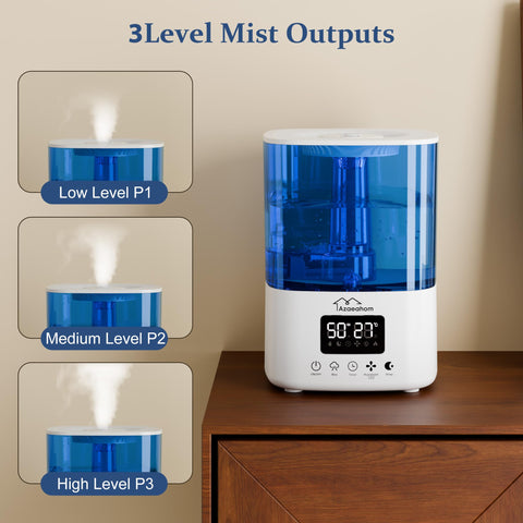 Azaeahom unit features night light and aromatherapy for a relaxing space.