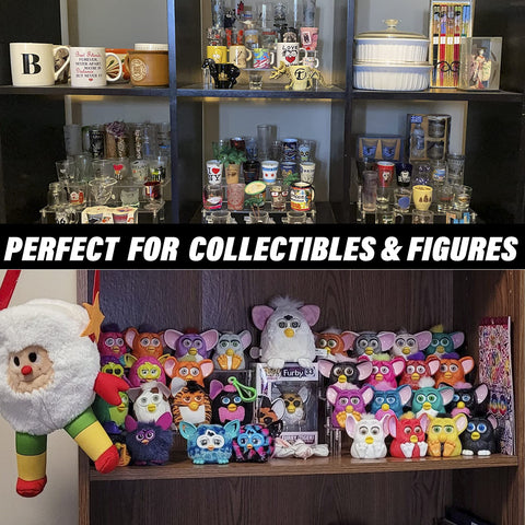 AZEAM amiibo and Funko Pop display riser for compact shelving.