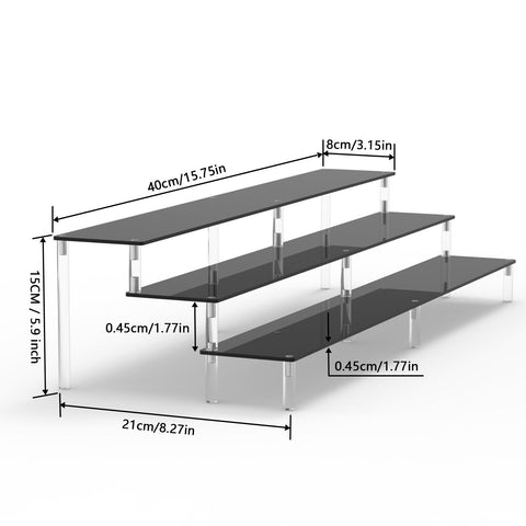 AZEAM clear acrylic riser for amiibo display keeps figures neat